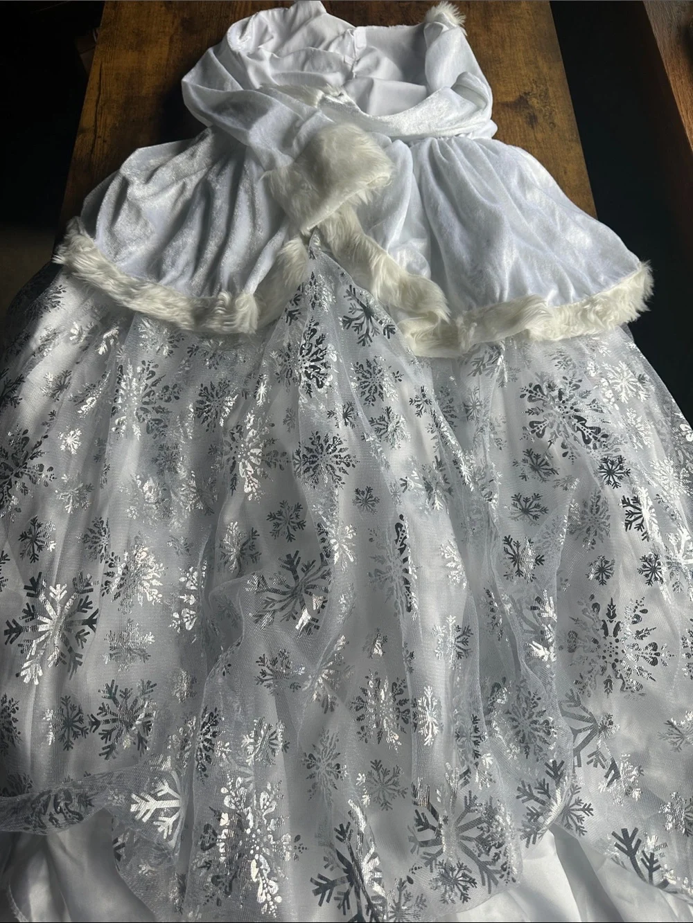 Wondershop Girls Deluxe Glitter Snow Queen Kids Costume | Large